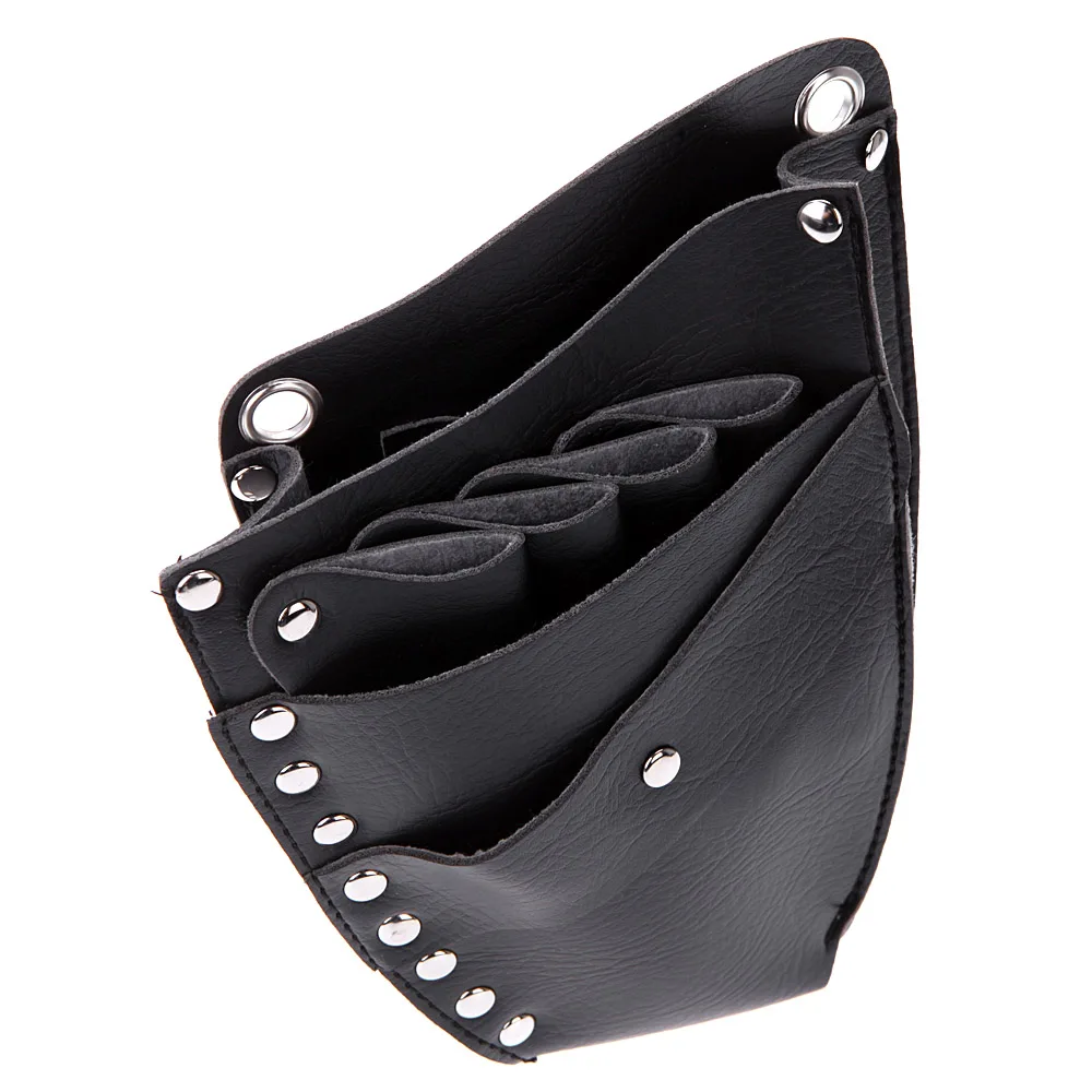 New Professional Leather Rivet Clips Bag Hairdressing Barber Scissor