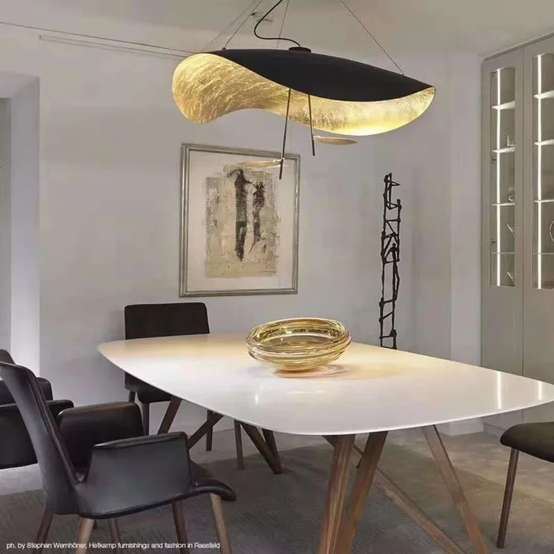  Postmodern Minimalism Led Pendant Lights Flying Saucer Hat Art Home Decor Hanglamp Living Room Rest - 32967812175