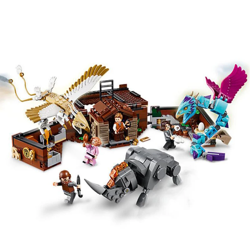

New Fantastic Beasts Newt's Case of Magical Creatures Compatible Legoing Harry Potter 75952 Building Blocks Christmas Toys Gift