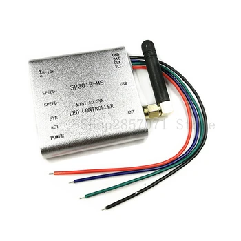 

SP301E-MS Programmable RF Synchronous controller APA102,SK6812,WS2812B,WS2811,SK9822 LED 2048 Pixels Program Controller DC5~12V