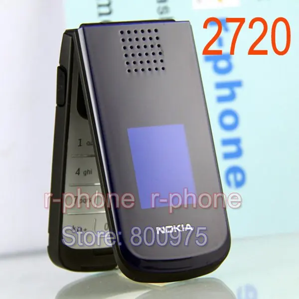 

Refurbished Nokia 2720 Mobile Phone Original 2G GSM tri-band Unlocked Russian keyboard & Gift & One year Warranty