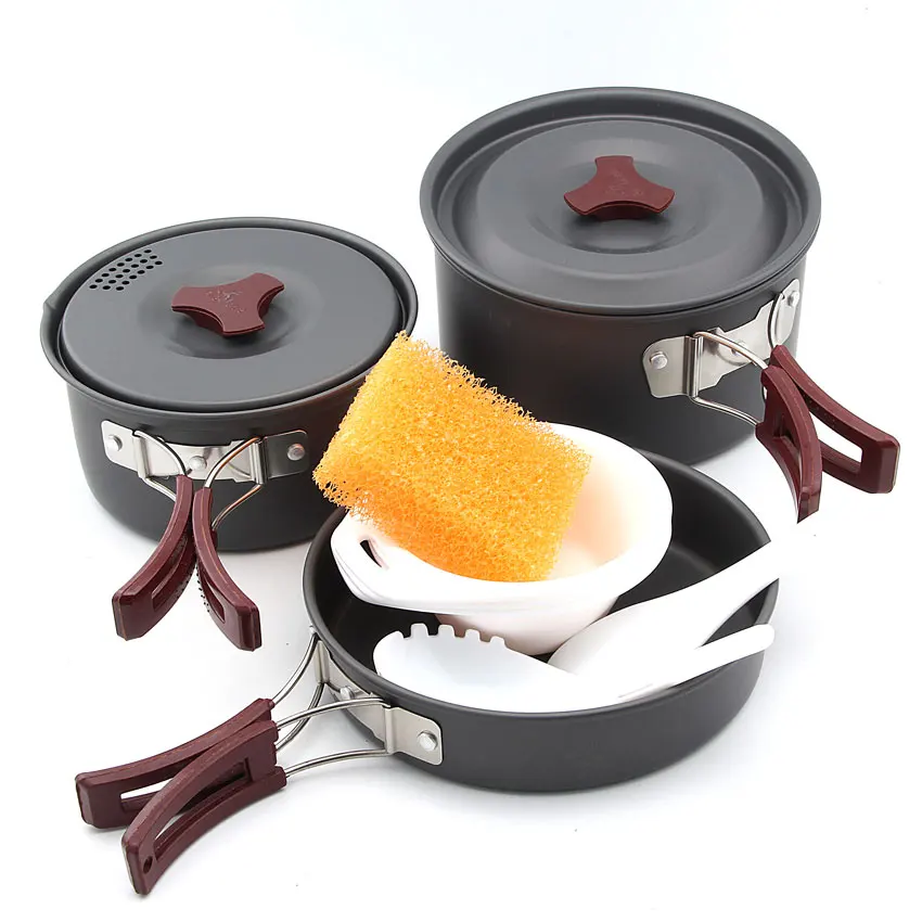 

Fire Maple FMC-202 2-3 Persons Camping Cooking Set Pot Camp Cookware Picnic Outdoor Cutlery Only 719g