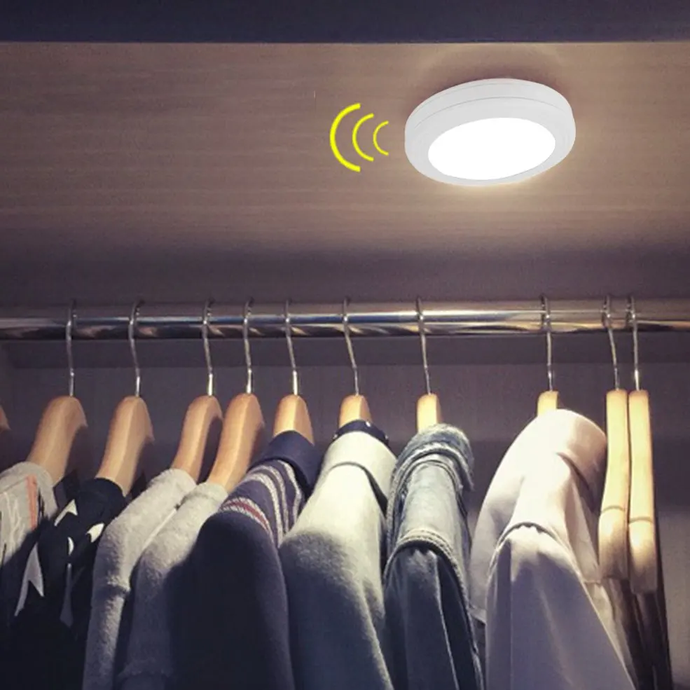 

2pcs Magnetic LED Night Light Infrared IR Motion Sensor Wireless Wall Lamp