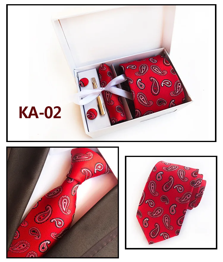 ChenKe наборы галстуков фирменные галстуки Handky запонки, Подарочная коробка наборы Художественный Цветочный Узор Галстук в точку наборы Gravata Cortabata для мужчин