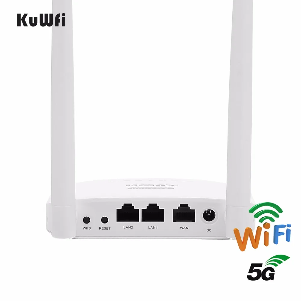 KuWFi 2 4 ГГц 5 двухдиапазонный беспроводной Wi Fi маршрутизатор повторитель скорость