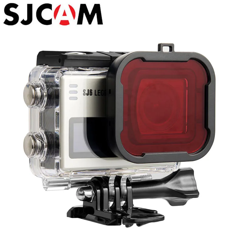 SJCAM SJ6 Legend водонепроницаемый корпус линзы красный фильтр Защита для SJCAM SJ6 Legend 4 K Экшн камера чехол Аксессуары