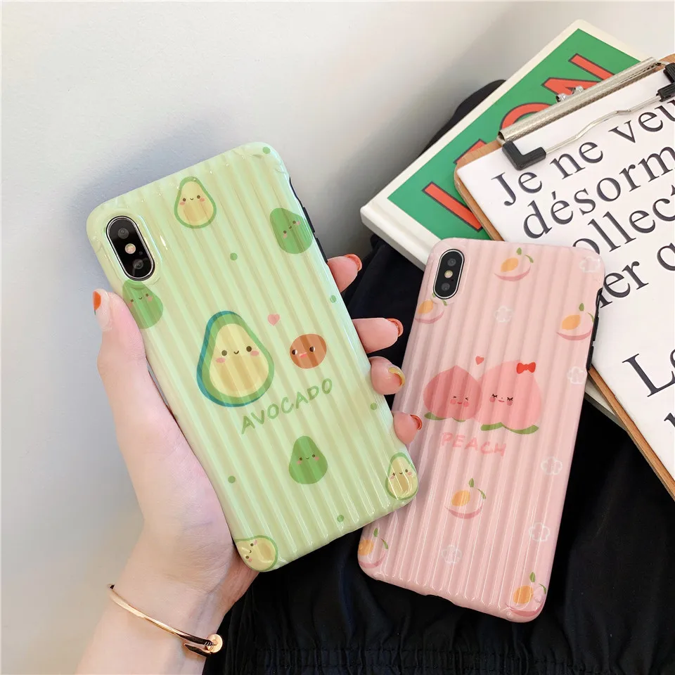Чехол для мобильного телефона в фруктовом стиле чехлы Apple IPhone X XR XS MAX 6s 8 plus 6 7