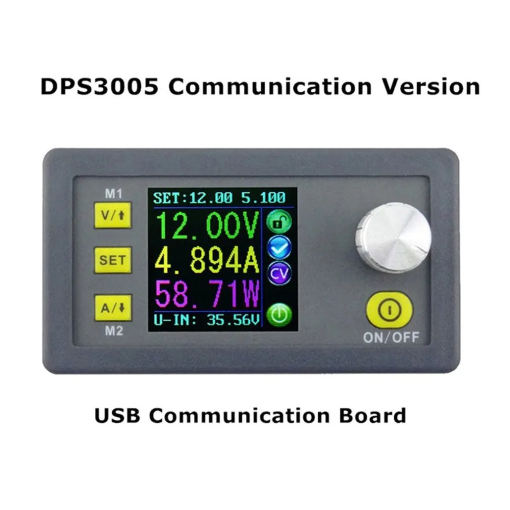 

Constant Voltage Current Step-down Adjustable DC Power Supply DPS3005 Voltage Converter LCD Voltmeter Communication Function