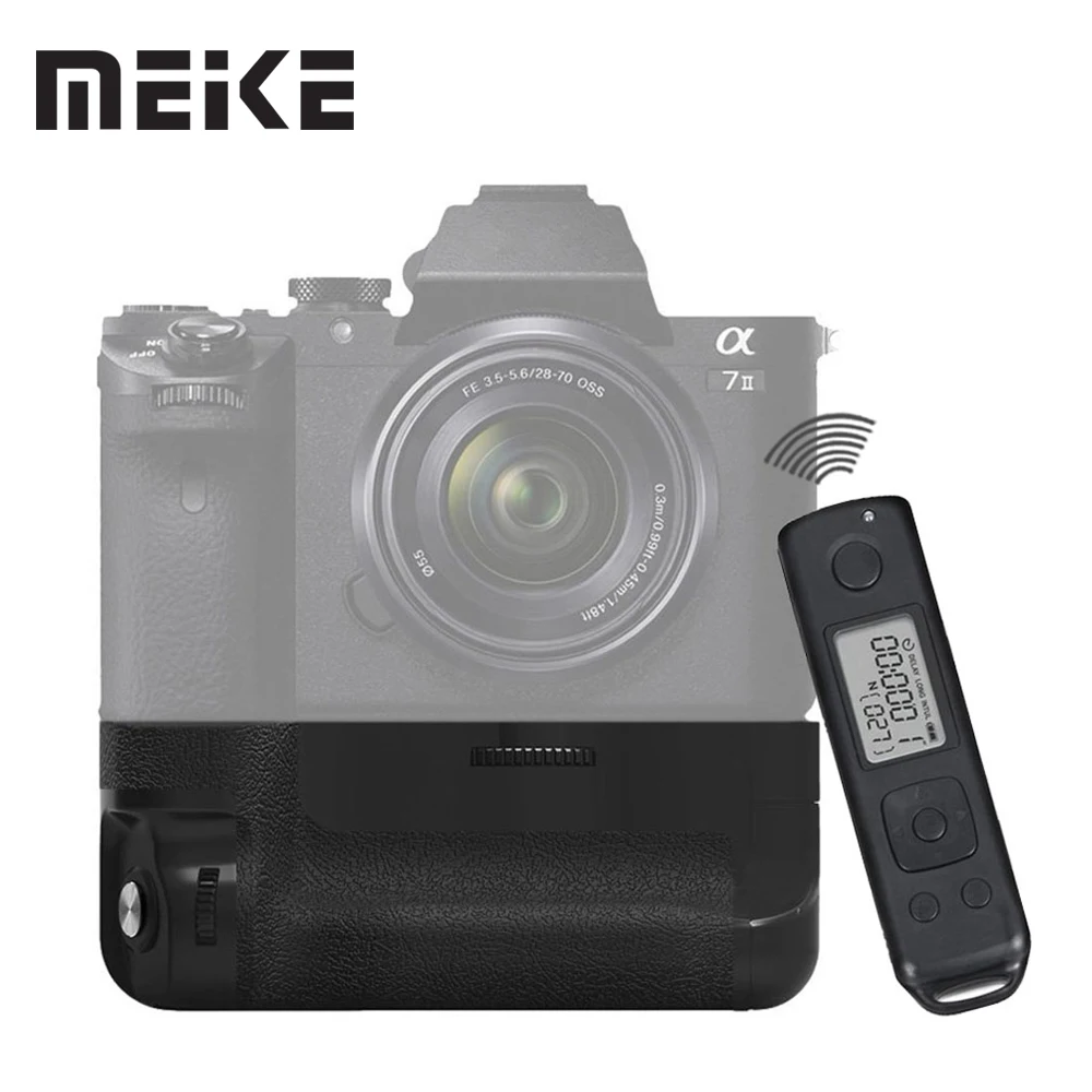Meike Mk AR7II вертикальная аккумуляторная батарейная ручка для Sony A7II и Сони VG C2EM с 2.4 G
