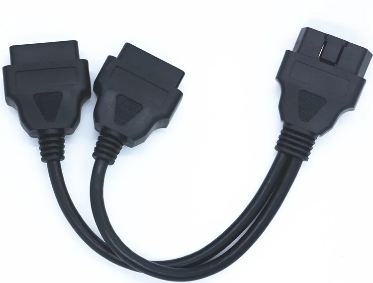

OBD2 Car Cable Extension Splitter 16 Pin Male to Dual Female OBD Cable