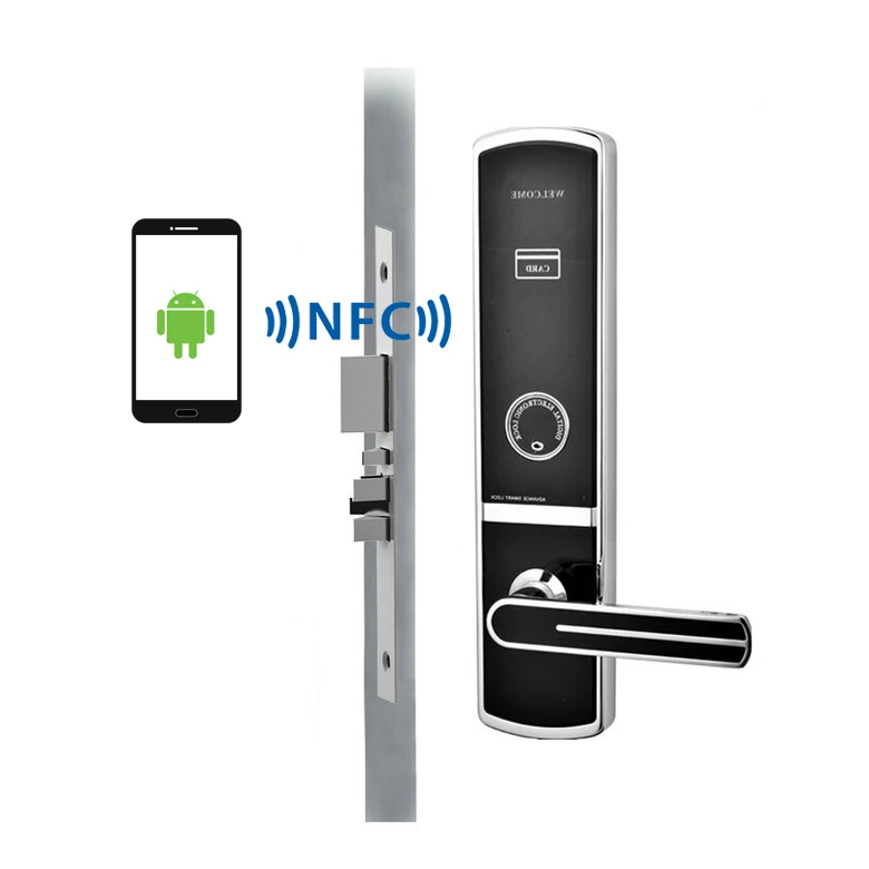 OS7719 NFC Android дверной замок с технологией отличается от августовского замка для