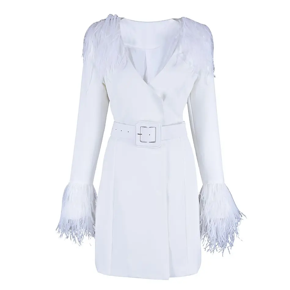Adyce-2018-New-Women-Coat-Casual-Black-Long-Sleeve-V-Neck-Feather-Slim-Style-White-Black_