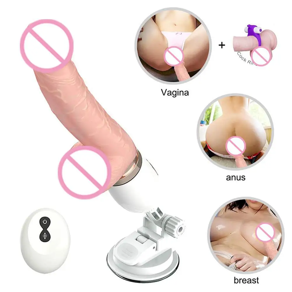 

Movconly Wireless Remote Control Machine Automatic Massage with Hand Free Suction Cup Multispeed Adjustable Telescopic Thrusting