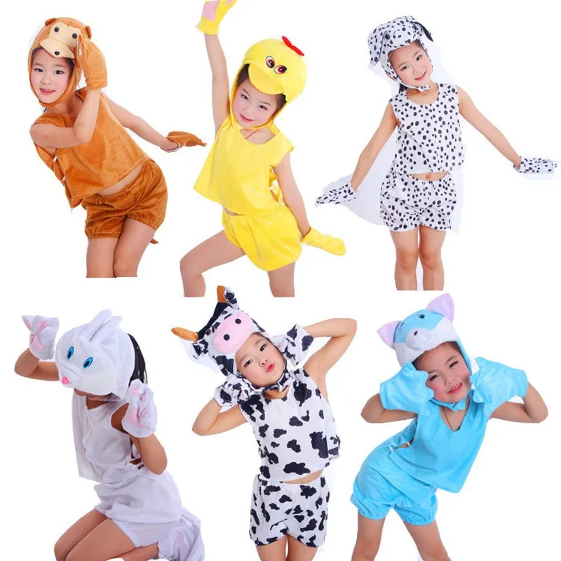 

Children Cartoon Summer Animal Pajamas Costume Cosplay Sleepwear Clothing Carnival in Brazil Halloween Stage performance dress