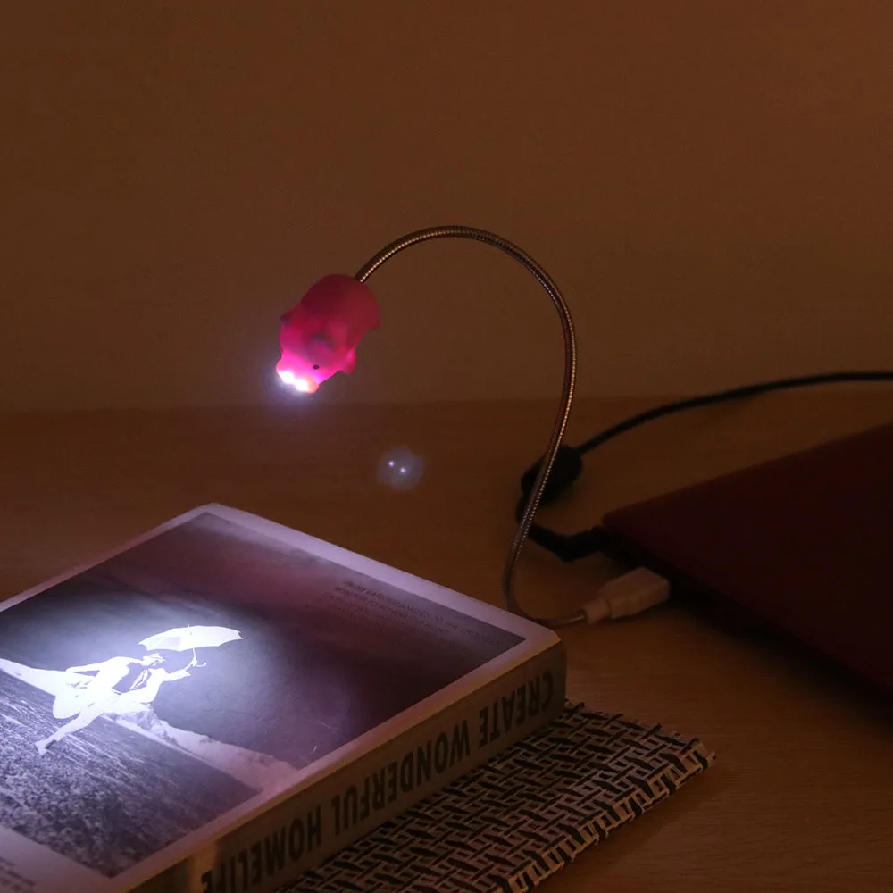 

Mini USB LED Light Lamp Lovely Pink Pig Shape LED USB Gadgets Night Lights For Kids Children Gift Room Decor