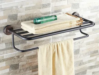 

Black Oil Rubbed Brass Wall Mounted Bathroom Towel Rack Holders Cba120