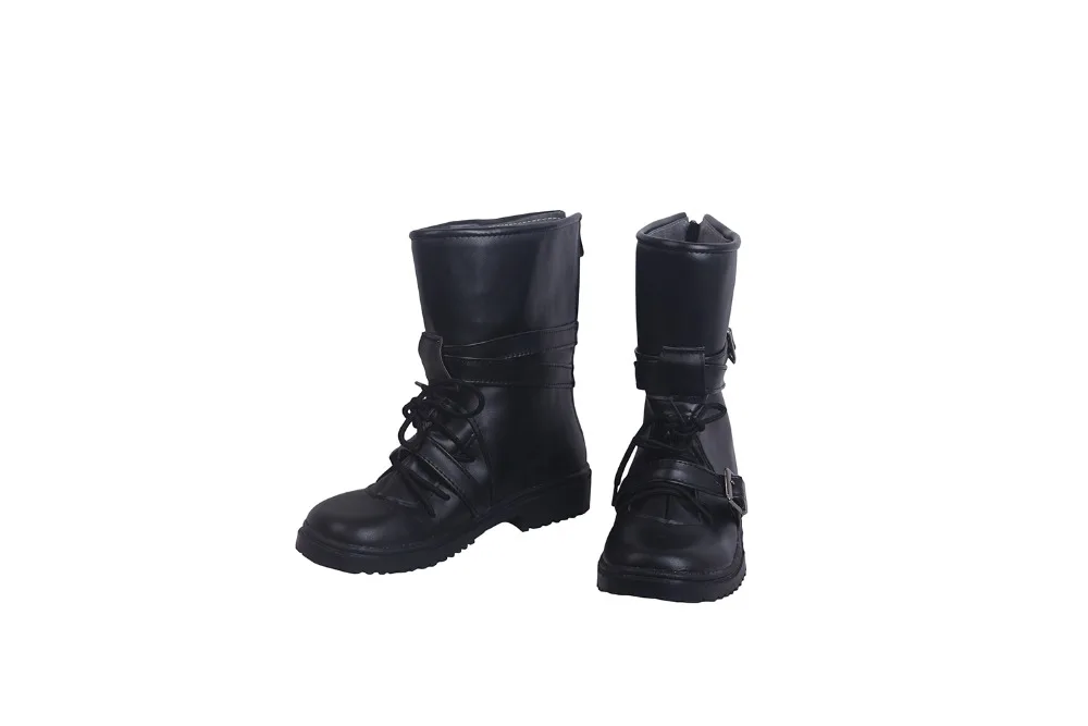 Alita Battle Angel Alita Cosplay Boots Black Shoes Custom Made (3)