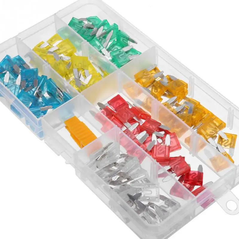 

120pcs Mini Blade Fuse Assortment Set Auto Car Truck DG Motorcycle SUV Fuses Kit