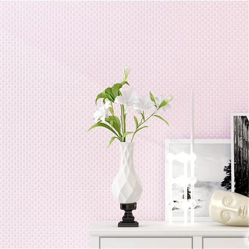 

beibehang Modern simple pure color non-woven wallpaper flax stripes living room bedroom TV background wall decoration