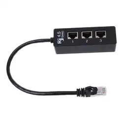 1 to3 разъем для сети Ethernet LAN RJ45 Подключите сплиттер разъем адаптера Extender