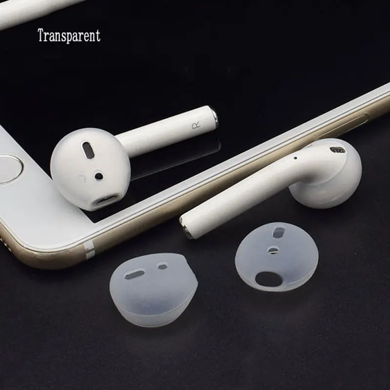 Высокое качество силикона для Airpods двойной беспроводной Bluetooth для iphone 7 7plus i7s i8 TWS i9 i9s наушники ушные колпачки чехол амбушюры