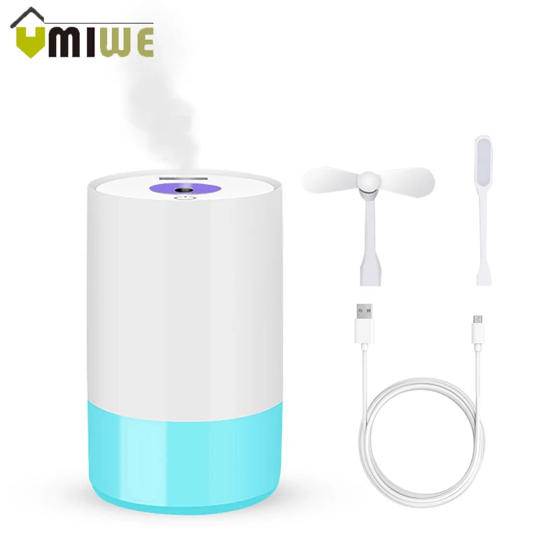 

Air humidifier eliminate static clean air Care for skin multi-function humidifier Essential Oil Diffuser 7 color LED lights Car