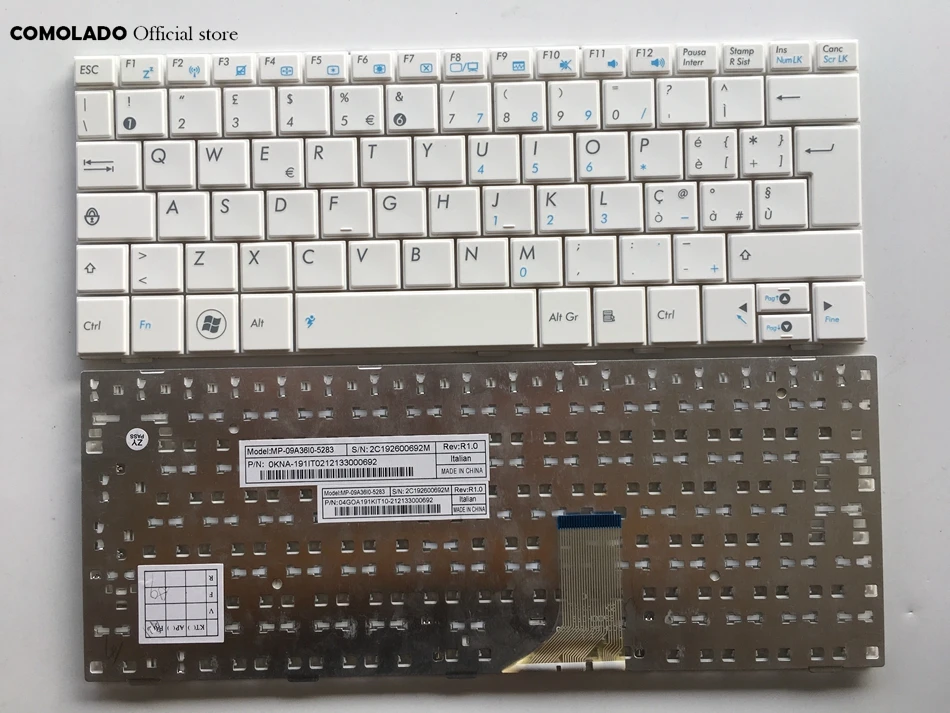 IT Italian keyboard for ASUS Eee PC 1001HA 1001PX 1005HA 1005PE 1008HA white Layout | Компьютеры и офис