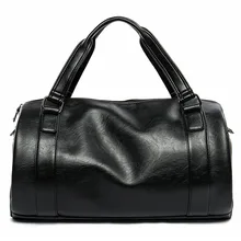 Новое поступление Pu кожаная дорожная сумка для Для мужчин большой Ёмкость Портативный мужской сумки на плечо Для Мужчин's Сумки Повседневное путешествовать 17 дюймов