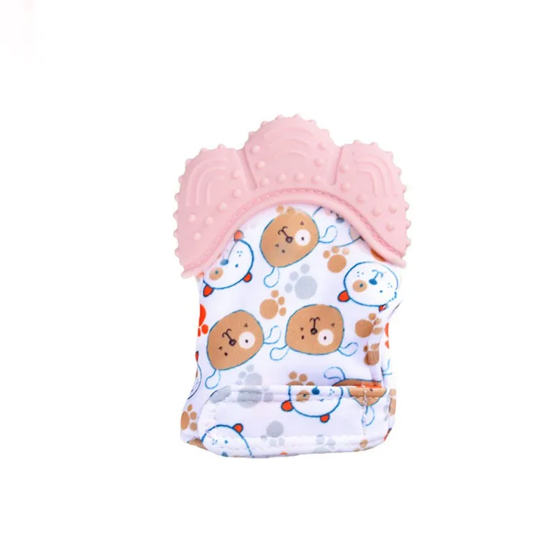 

Baby Silicone Mitts Teething Mitten Glove Teether Newborn Chewable Nursing Mittens Teether Natural stop Sucking Thumb Toy 1