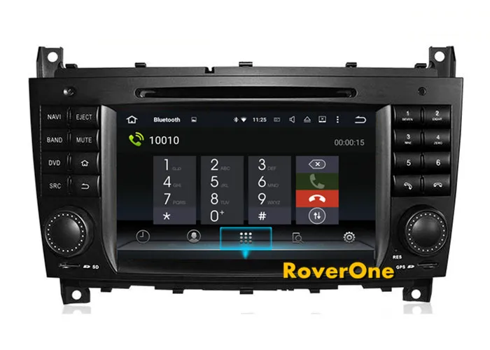 Discount RoverOne Android 7.1 Car Multimedia Player For Mercedes W203 W209 Radio Stereo GPS Navigation DVD Bluetooth 3G WIFI PhoneLink 7