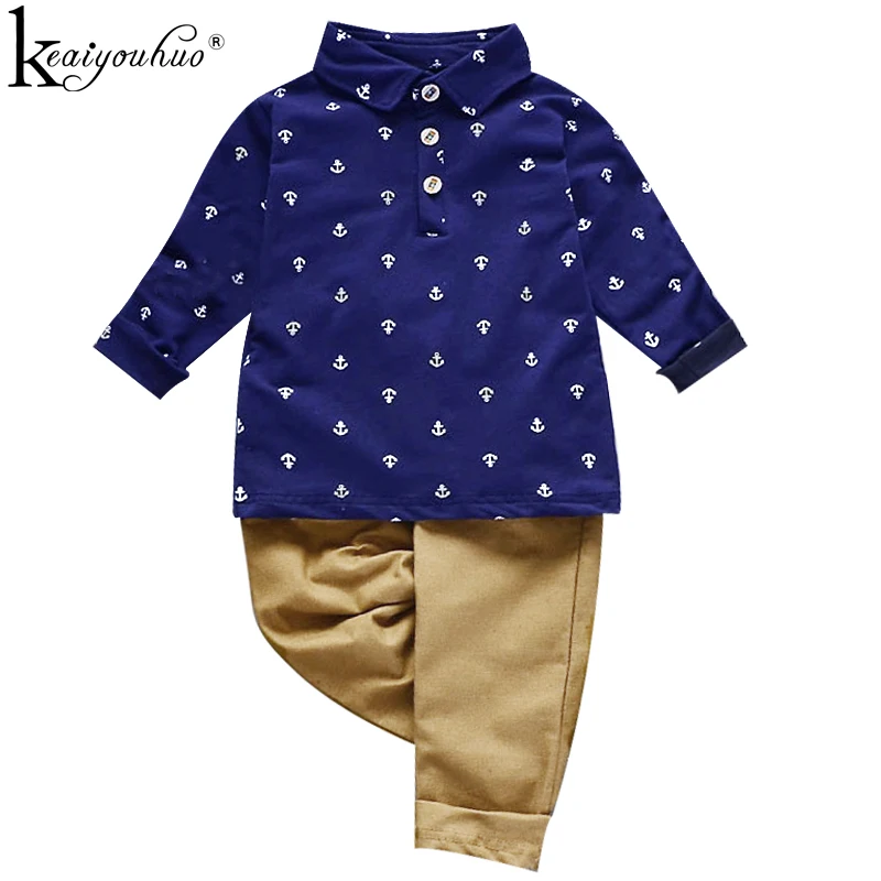 

Kids Clothes 2019 Toddler Summer Boys Clothes Sets Long Sleeve T-shirt+Pants Baby Boys Clothes 1 2 3 4 5 Years Children Clothing