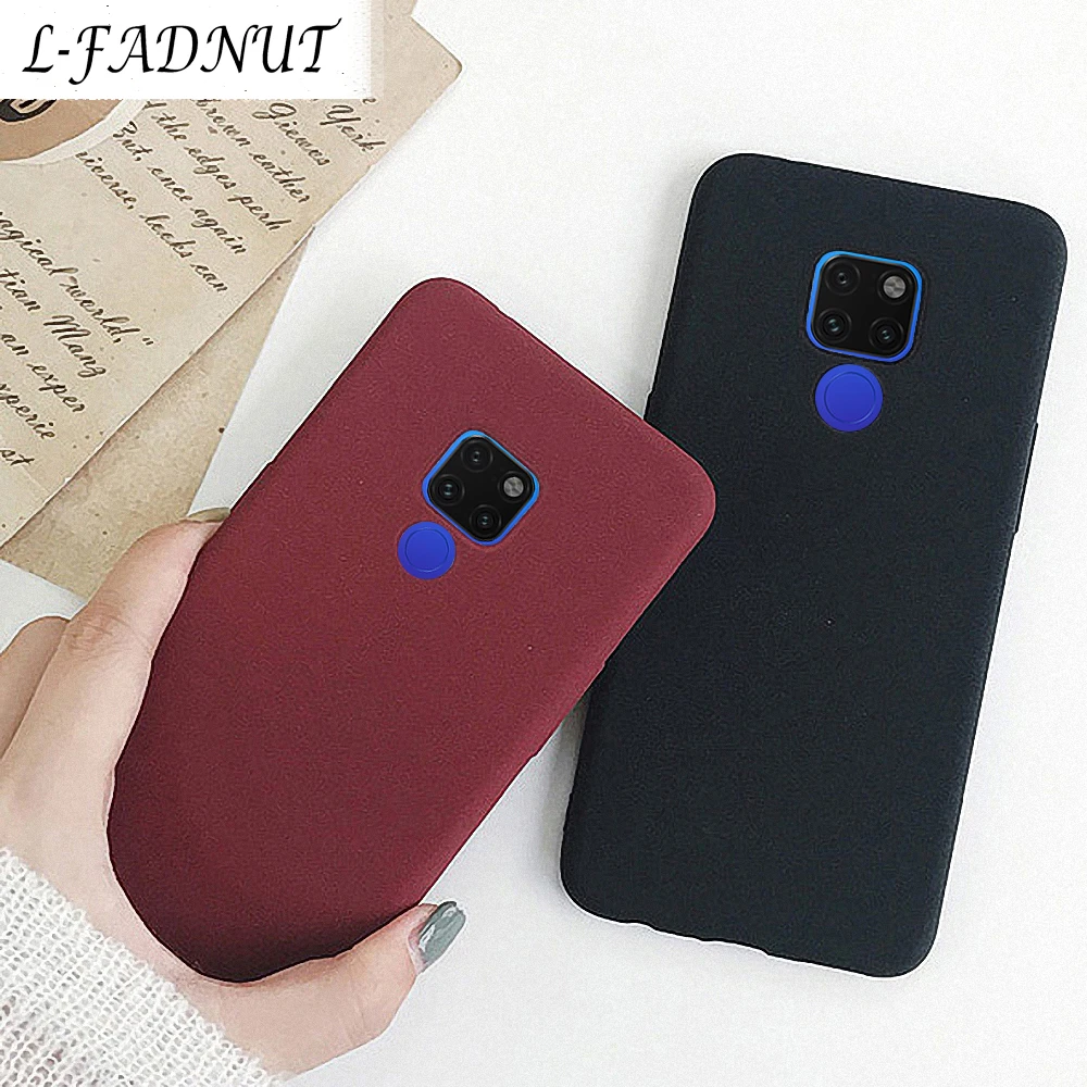

L-FADNUT Business Matte Soft Case For Huawei P20 Lite P20 Pro P8 P9 P10 Cool TPU Bumper Cover For Huwei Mate 20 Pro Mate 10 Lite