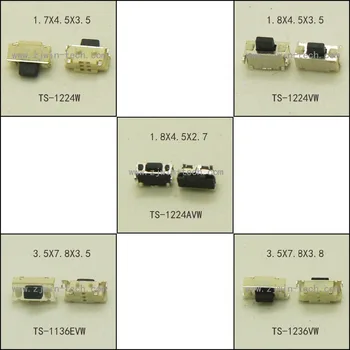 

50PCS/5Models Memontary Tact Switch SMD Phone Button Side push Micro Button light touch switch 2X4mm/3X6X3.5mm