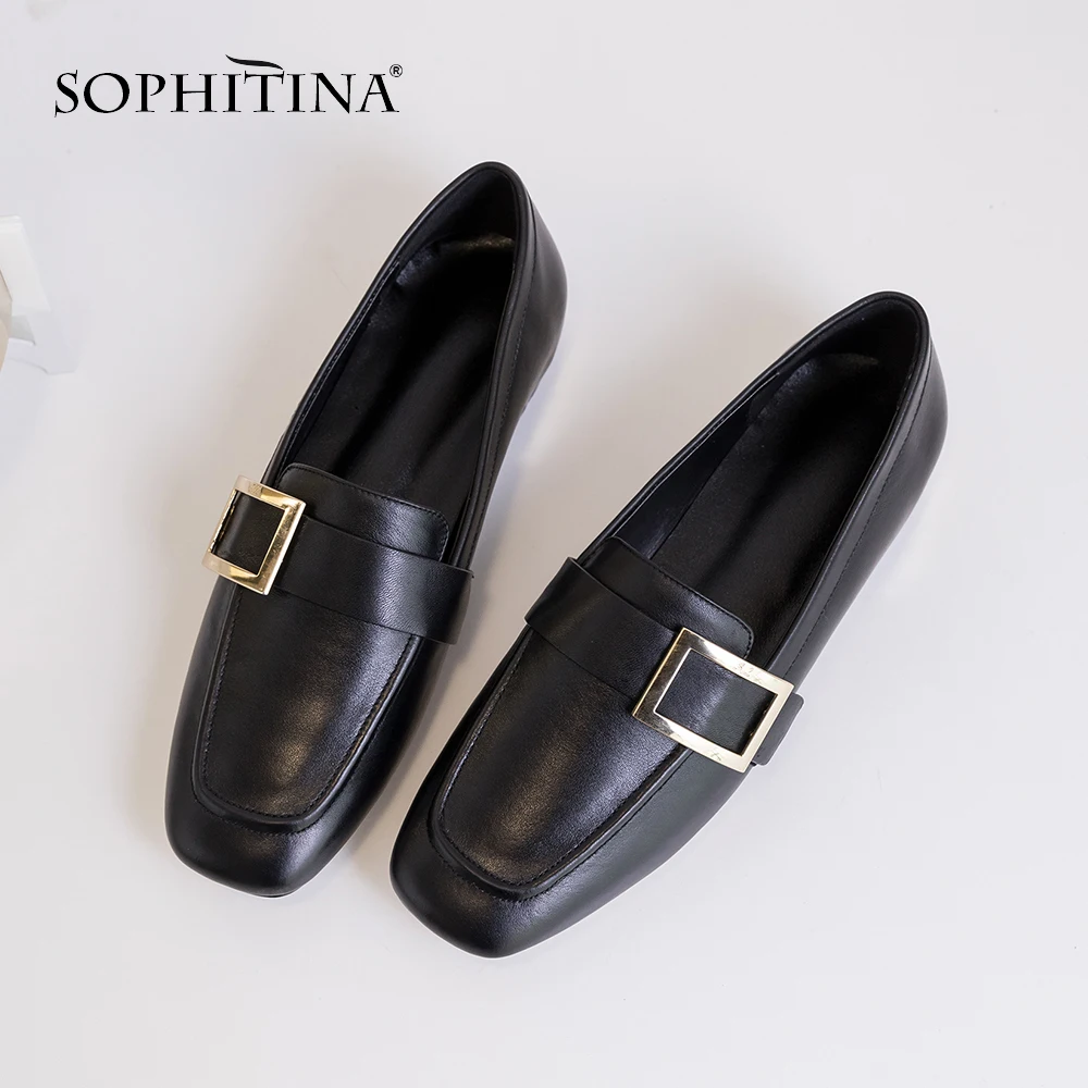 SOPHITINA/Новинки 2019г.Повседневные лоферы для женщин. Женская обувь из натуральной
