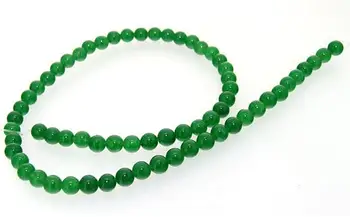 

Unique Pearls jewellery Store 6mm Green Jade Round Gemstone Loose Beads One Full Strand 15 inches LC3-0258