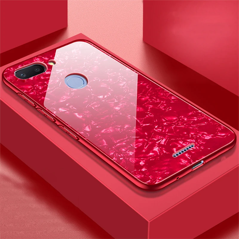 For-Xiaomi-Redmi-6A-Case-Luxury-Tempered-Glass-Hard-Back-Cover-Soft-Frame-Shockproof-Phone-Skin7