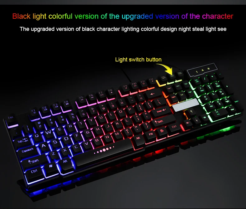 DTIME 104 Keys Backlight Gaming keyboard backlit inflictor Teclado gamer sem fio klavye keycaps dota2 For Computer Game Office | Компьютеры