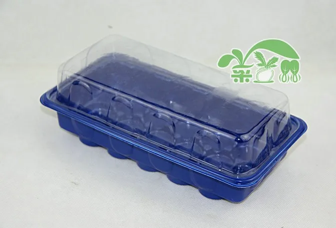 

2 set,Hight quality nursery box with Transparent cover,15 hole box nursery pots seedling tray,garden supplies.container pot