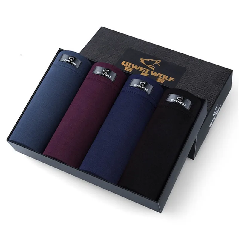 

Boxer Shorts men underwear made of cotton and spandex Retro Style 4 pieces a lot
