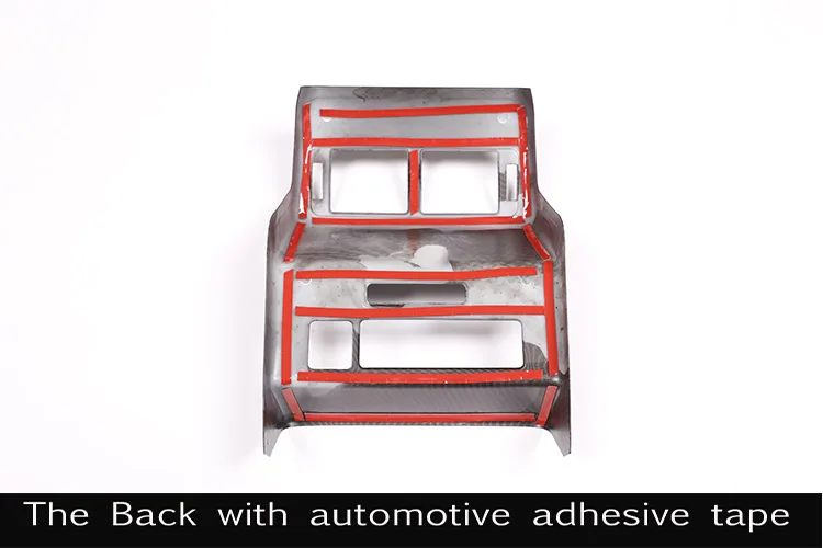Углеродное волокно для Land Range Rover VELAR ABS внутренний задний ряд кондиционер вентиляционное отверстие рамка Крышка отделка автомобильные аксессуары