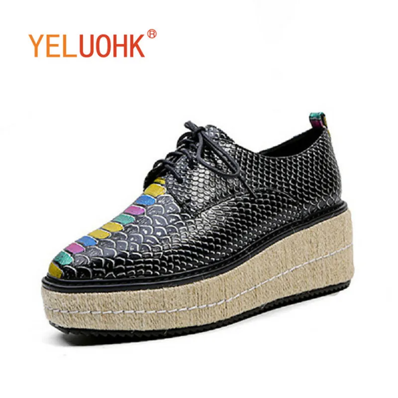 

34-43 Platform Shoes Heels Women Genuine Leather High Heels Big Size 7 CM Women Pumps Shoes Women Heels Wedges Top Quality