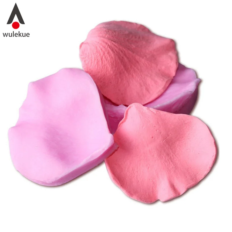 Buy Wulekue 1Set Silicone 3D Rose Petals Flower Series
