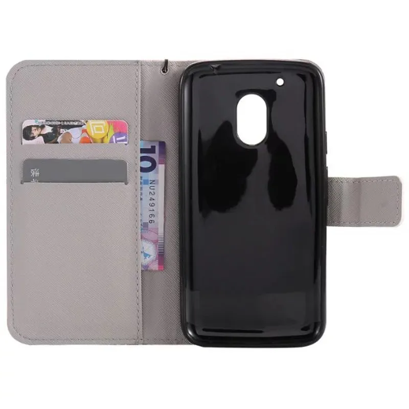 Модный кожаный чехол с откидной крышкой для Motorola moto G4 play G5 plus|case for motorola|leather casecase