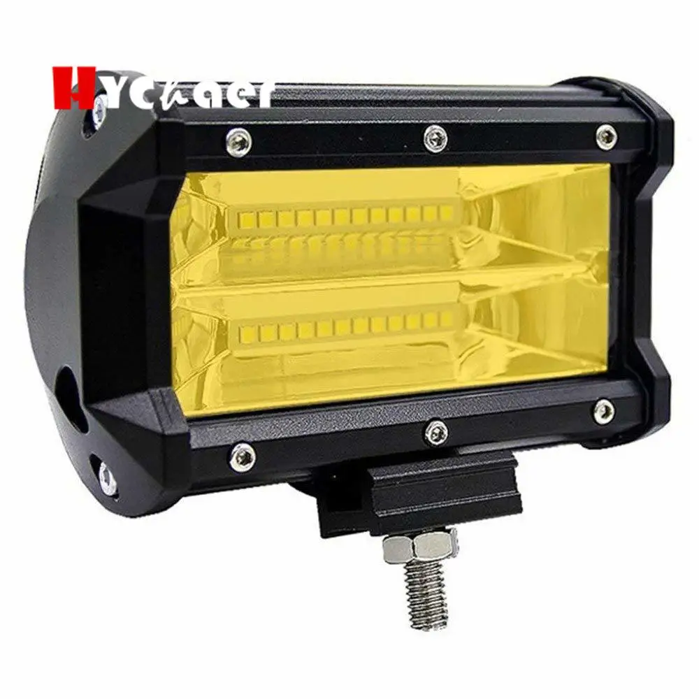 

2 pieces 5" 54W high power IP67 waterproof 4300K 6500K 10-30V DC offroad car led work light amber 12v 24v