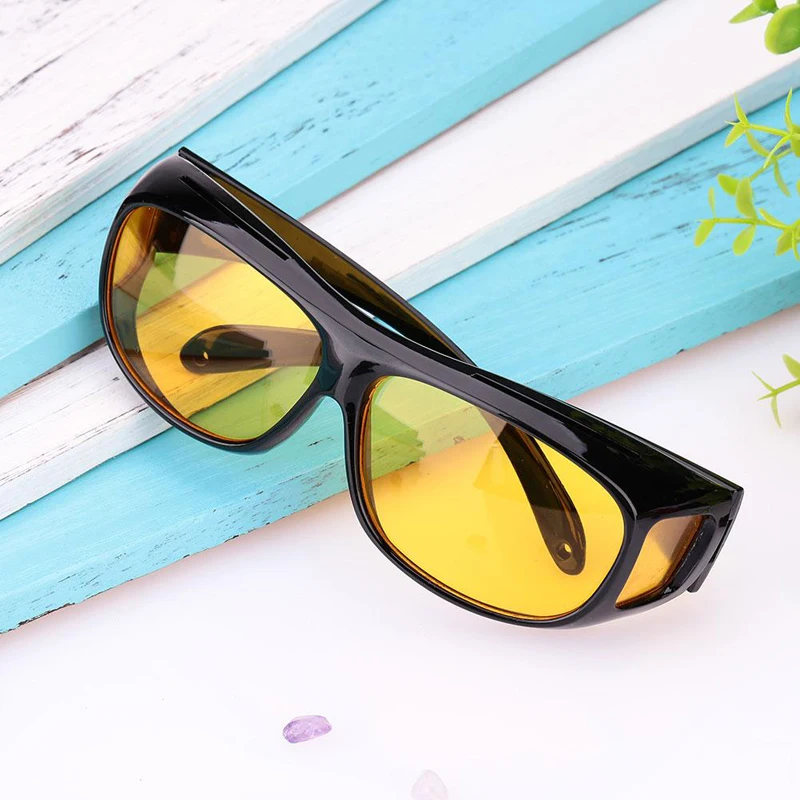 HD Driving Sunglasses Yellow Lens Glasses fashion anti-uv Night Vision For Driver Men/Women