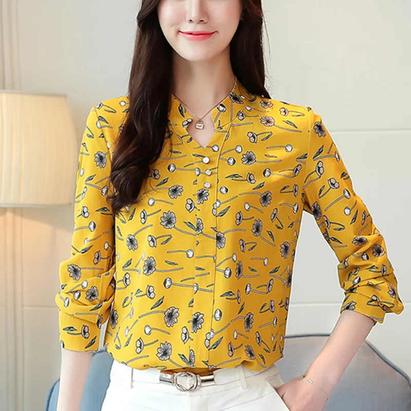 Autumn Womens Tops And Blouses Long Sleeve Chiffon Blouse Women Shirts Ladies Tops Plus Size Office Shirt Camisas Mujer Blusas Autumn Womens Tops And Blouses Long Sleeve Chiffon Blouse Women Shirts Ladies Tops Plus Size Office Shirt Camisas Mujer Blusas