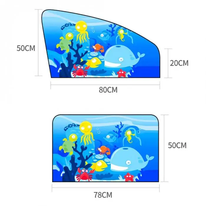 Универсальный автомобильный солнцезащитный козырек Магнитный занавес мультяшный Детский защитный оконный солнцезащитный козырек CSL2018
