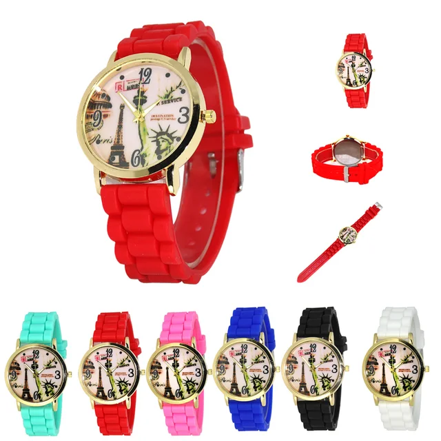 2018 Newest Hot Fashion Women Silicone Rubber Jelly Gel Quartz Casual Sports Wri 2018 Newest Hot Fashion Women Silicone Rubber Jelly Gel Quartz Casual Sports Wri