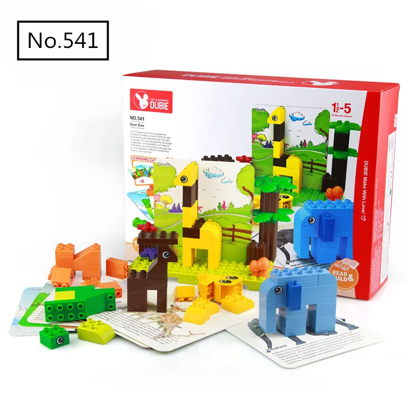 

100pcs Large Particle Diy Building Blocks Creative Zoo Animals Bricks Compatible with Legoingly Toys for Children Baby Gift