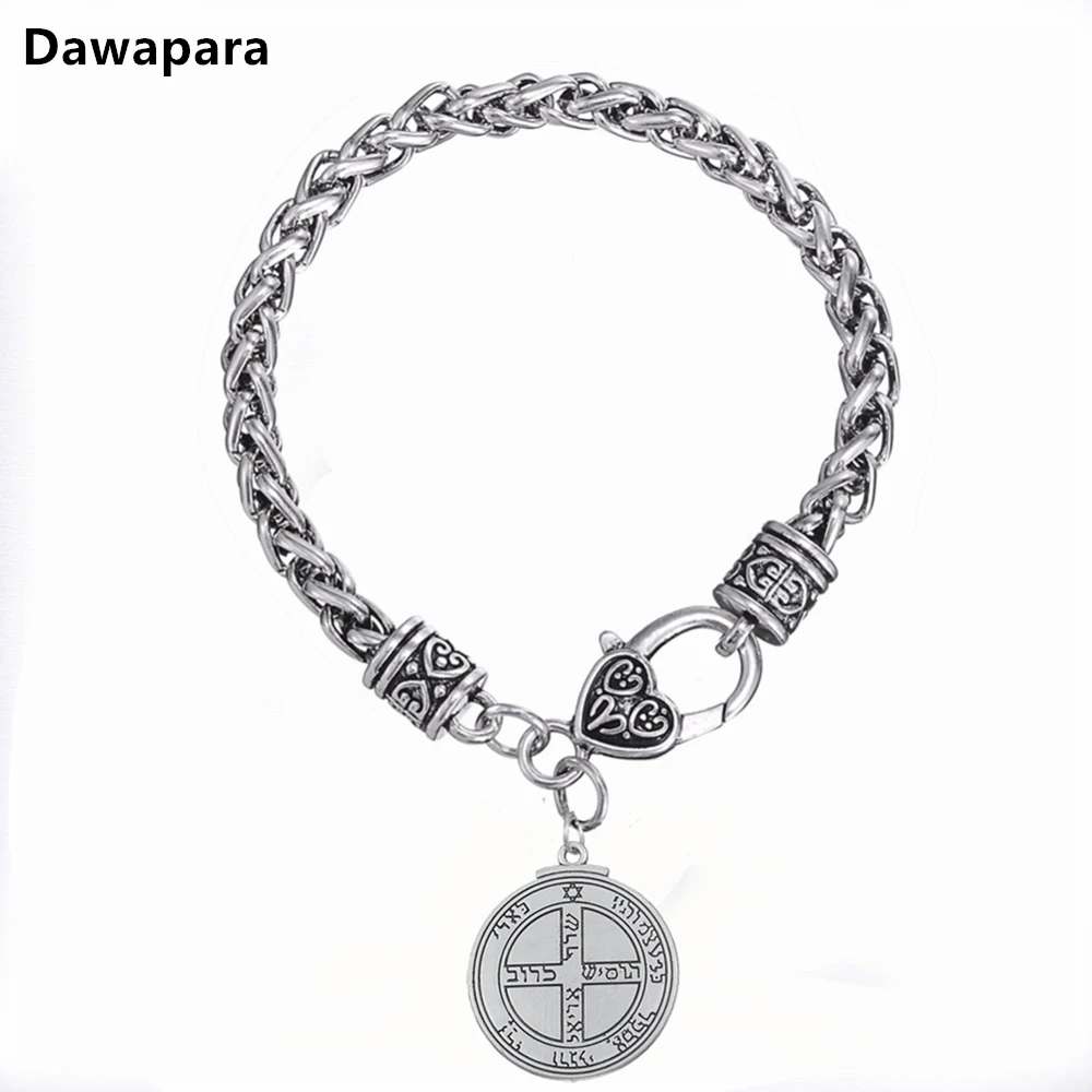 Dawapara цепочка с кулоном талисман Пентакль Юпитера kabbalah Wiccan большие модные